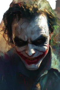 The Dark Joker Vinyl Car Decal Sticker – Waterproof & UV-Resistant 8"