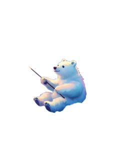 Magic Bear Fantasy Vinyl Car Decal Sticker – Waterproof & UV-Resistant 8"