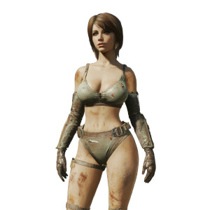Fallout Aesthetic Girl Vinyl Car Decal Sticker – Waterproof & UV-Resistant 8"
