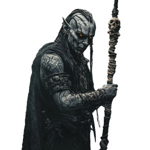 Orc Mage Warrior Vinyl Car Decal Sticker – Waterproof & UV-Resistant 8"