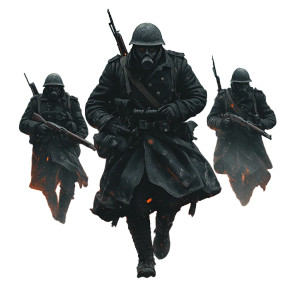 Dark Fantasy Soldiers V3 Vinyl Car Decal Sticker – Waterproof & UV-Resistant 8"