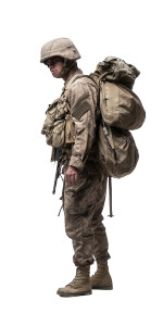 Solider Isolated Vinyl Car Decal Sticker – Waterproof & UV-Resistant 8"
