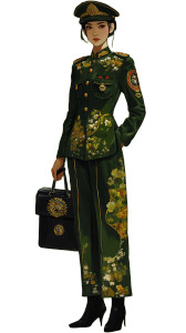 Artistic Police Uniform Vinyl Car Decal Sticker – Waterproof & UV-Resistant 8"