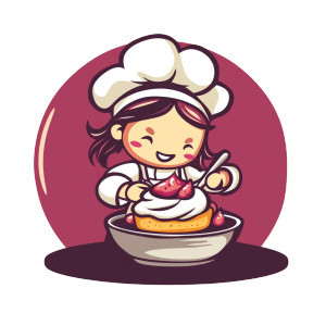 Girl Chef Dessert Vinyl Car Decal Sticker – Waterproof & UV-Resistant 8"