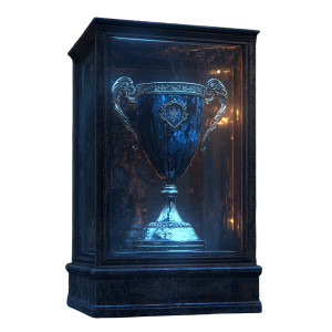 Dark Glass Trophy Vinyl Car Decal Sticker – Waterproof & UV-Resistant 8"