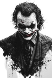 Joker Splash Art Vinyl Car Decal Sticker – Waterproof & UV-Resistant 8"