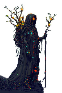 Cyber Druid Vinyl Car Decal Sticker – Waterproof & UV-Resistant 8"