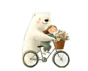 Polar Bear Bicycle Ride V6 Vinyl Car Decal Sticker – Waterproof & UV-Resistant 8" Polar Bear Bicycle Ride V6 Vinyl Car Decal Sticker – Waterproof & UV-Resistant 8"