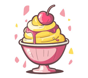 Sunset Sorbet Logo Vinyl Car Decal Sticker – Waterproof & UV-Resistant 8"