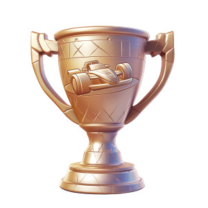 Golden Winner Cup Vinyl Car Decal Sticker – Waterproof & UV-Resistant 8"