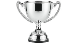 Modern Silver Trophy V2 Vinyl Car Decal Sticker – Waterproof & UV-Resistant 8"