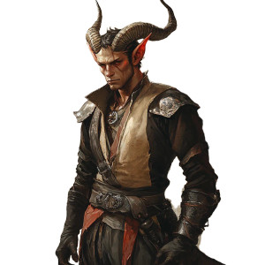 Tiefling With Wings Vinyl Car Decal Sticker – Waterproof & UV-Resistant 8"