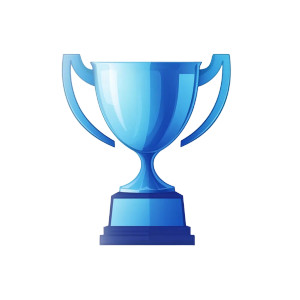 Stylish Trophy Icon Vinyl Car Decal Sticker – Waterproof & UV-Resistant 8"