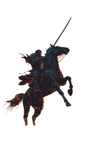 Warlord On Warhorse Vinyl Car Decal Sticker – Waterproof & UV-Resistant 8"