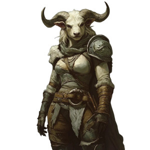 Female Minotaur Vinyl Car Decal Sticker – Waterproof & UV-Resistant 8"