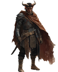 Barbarian Tiefling Vinyl Car Decal Sticker – Waterproof & UV-Resistant 8"