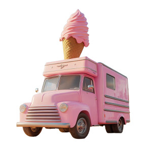 Vintage Ice Cream Truck Vinyl Car Decal Sticker – Waterproof & UV-Resistant 8" Vintage Ice Cream Truck Vinyl Car Decal Sticker – Waterproof & UV-Resistant 8"