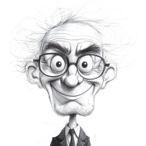 Cartoon Professor Vinyl Car Decal Sticker – Waterproof & UV-Resistant 8"