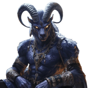 Mystical Horned Creature Vinyl Car Decal Sticker – Waterproof & UV-Resistant 8"