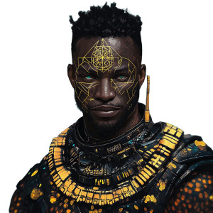 Cyberpunk African Npcs Vinyl Car Decal Sticker – Waterproof & UV-Resistant 8"