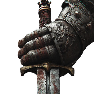Battle-Worn Hands Vinyl Car Decal Sticker – Waterproof & UV-Resistant 8"