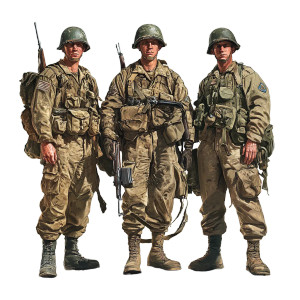 Modern Ww2 Soldiers Vinyl Car Decal Sticker – Waterproof & UV-Resistant 8" Modern Ww2 Soldiers Vinyl Car Decal Sticker – Waterproof & UV-Resistant 8"