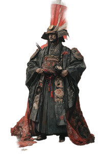 Samurai Miyamoto Musashi Vinyl Car Decal Sticker – Waterproof & UV-Resistant 8"