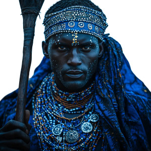 African Traditional Leader Vinyl Car Decal Sticker – Waterproof & UV-Resistant 8"