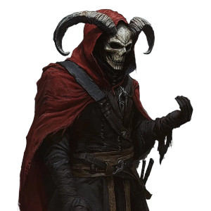 Demon Cultist Mask Vinyl Car Decal Sticker – Waterproof & UV-Resistant 8"