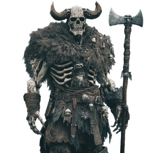 Skeletal Goliath Barbarian Vinyl Car Decal Sticker – Waterproof & UV-Resistant 8"