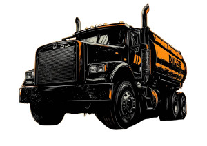 Black Diesel Truck Vinyl Car Decal Sticker – Waterproof & UV-Resistant 8"