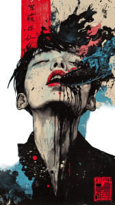 Mysterious Retro Print Vinyl Car Decal Sticker – Waterproof & UV-Resistant 8"