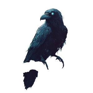 Three-Eyed Raven Vinyl Car Decal Sticker – Waterproof & UV-Resistant 8"