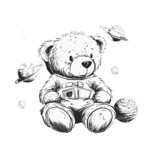 Space Teddy Bear V2 Vinyl Car Decal Sticker – Waterproof & UV-Resistant 8" Space Teddy Bear V2 Vinyl Car Decal Sticker – Waterproof & UV-Resistant 8"