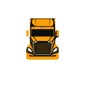 Minimalist Truck Logo V2 Vinyl Car Decal Sticker – Waterproof & UV-Resistant 8"