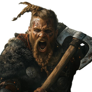 Viking Berzerker Screaming Vinyl Car Decal Sticker – Waterproof & UV-Resistant 8"