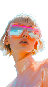 Futuristic Latex Fashion Vinyl Car Decal Sticker – Waterproof & UV-Resistant 8"