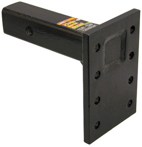 Buyers Pintle Hook Mounting Plate PM87 2 Inch Hitch Receiver Mount; 14000 Pound Towing Capacity; 4 Sets Of Holes; 3.38 Inch Between Holes; 9 Inch Shank Length; Solid Shank Buyers Pintle Hook Mounting Plate PM87 2 Inch Hitch Receiver Mount; 14000 Pound Towing Capacity; 4 Sets Of Holes; 3.38 Inch Between Holes; 9 Inch Shank Length; Solid Shank