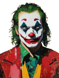 Joker Portrait V4 Vinyl Car Decal Sticker – Waterproof & UV-Resistant 8"