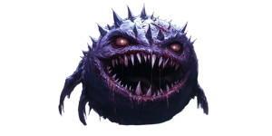 Purple Spiked Monster Vinyl Car Decal Sticker – Waterproof & UV-Resistant 8"