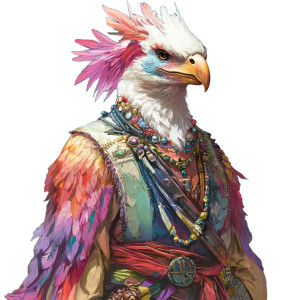 Flamboyant Aarakocra Vinyl Car Decal Sticker – Waterproof & UV-Resistant 8"