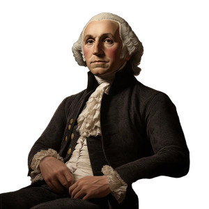George Washington Portrait V9 Vinyl Car Decal Sticker – Waterproof & UV-Resistant 8"