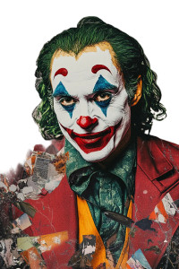 Surreal Joker Collage Vinyl Car Decal Sticker – Waterproof & UV-Resistant 8" Surreal Joker Collage Vinyl Car Decal Sticker – Waterproof & UV-Resistant 8"