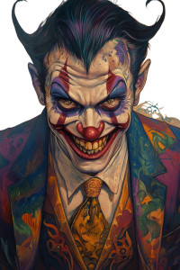 Gothic Jester Tattoo Vinyl Car Decal Sticker – Waterproof & UV-Resistant 8"