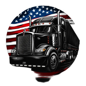 Trucking Company Logo V3 Vinyl Car Decal Sticker – Waterproof & UV-Resistant 8"