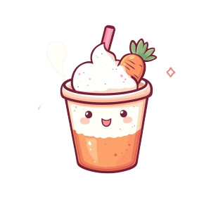Kawaii Carrot Latte Vinyl Car Decal Sticker – Waterproof & UV-Resistant 8" Kawaii Carrot Latte Vinyl Car Decal Sticker – Waterproof & UV-Resistant 8"