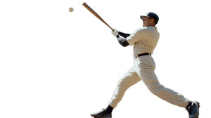 Baseball Player Swing V10 Vinyl Car Decal Sticker – Waterproof & UV-Resistant 8"