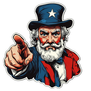 Uncle Sam Sticker Vinyl Car Decal Sticker – Waterproof & UV-Resistant 8" Uncle Sam Sticker Vinyl Car Decal Sticker – Waterproof & UV-Resistant 8"