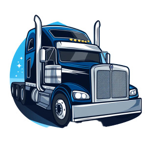 Truck Clean Logo Vinyl Car Decal Sticker – Waterproof & UV-Resistant 8"