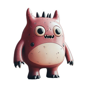 Cute Monster Toy Vinyl Car Decal Sticker – Waterproof & UV-Resistant 8"